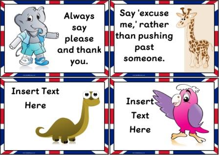Free Printable British Values, Manners Posters for classroom display