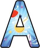 Free Chemistry background lettering, digital letters, display lettering