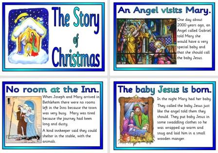 Free Printable The Story of Christmas book or poster set