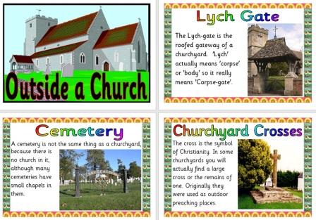 Free Printable Outside a Church Features