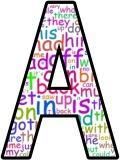 Free printable Common Words background instant display lettering sets for classroom display.