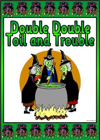 Double Double Toil and Trouble Printable Display Set