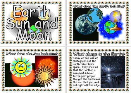 Free Printable Earth Sun and Moon Science Classroom Posters