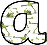 Fantastic frogs background free printable instant display lettering sets for classroom bulletin board display, scrapbooking, free digital letters