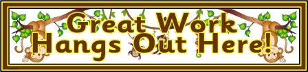 Great Work Hangs Out Here! Printable Banner