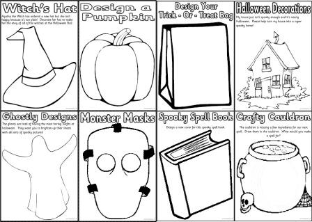 Free Printable Halloween Designs Worksheets