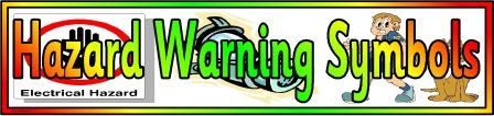 Hazard Warning Symbols Banner