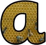 Bee Hive instant display lettering set. 