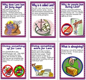 Free Printable Posters about Lent