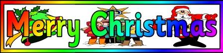 Free printable Merry Christmas Banner Teaching Resource