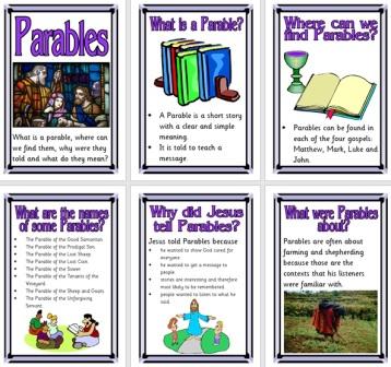 Free Printable Christianity Bible Parables Posters