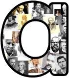 Free printable instant display classroom lettering sets with famous philosophers in the background