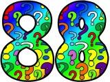 Free printable question mark background instant display lettering sets for classroom display.