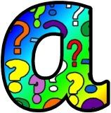 Free printable question mark background instant display lettering sets for classroom display.