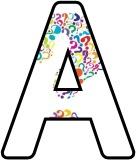 Question Mark backgound letters for Classroom Display.
