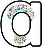 Question Mark backgound letters for Classroom Display.