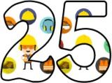Printable digital classroom display lettering sets with a PPE themed background.  Safety equipment lettering sets.