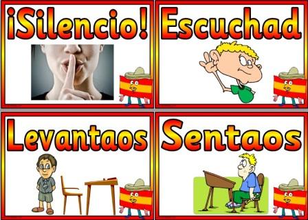 Free Printable Spanish Classroom Commands Vocabulary Posters