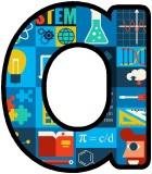 STEM - Science, Technology, Engineering and Maths, photo background printable display lettering sets for classroom display.