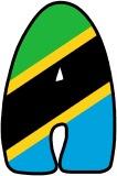 Free printable classroom display lettering - Tanzania Flag