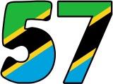 Free printable classroom display lettering - Tanzania Flag