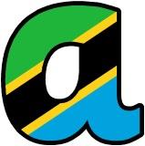 Free printable classroom display lettering - Tanzania Flag