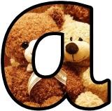 Free digital lettering sets, teddy bears