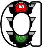 Free printable instant display digital letters sets with a traffic light with faces background. Great if using the traffic lights system for behaviour or noise level