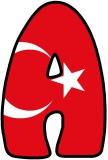 Free printable Turkey, Turkish Flag background instant display lettering sets for classroom bulletin board display.&nbsp;